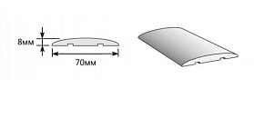 Наличник Полукруглый для дверей Браво, П-33 (Венге)